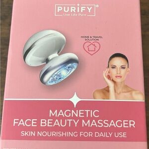 Magnetic Face Beauty Massager – Pink